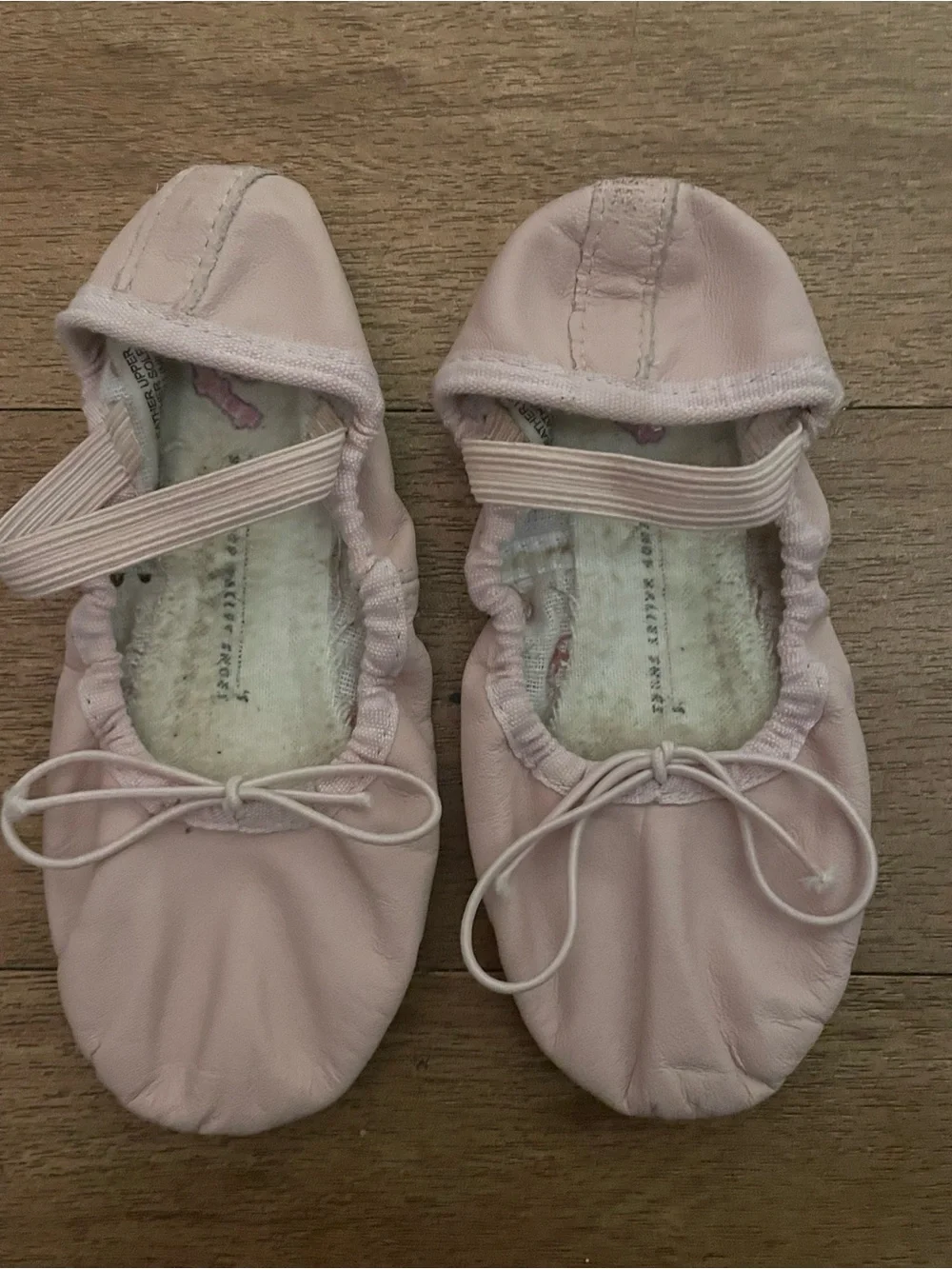 Girls' Light Pink Ballet Flats with Elastic Strap Sz. 10.5 girls